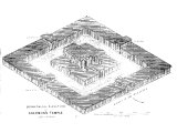 Isometrical elevation of Solomon`s temple (after Calmet)